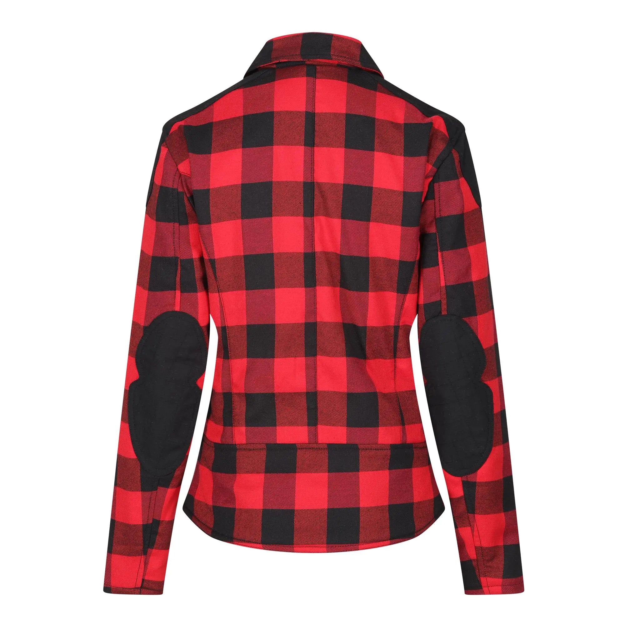 MotoGirl Jessie Flannel Ladies Textile Jacket Red - FREE UK Shipping, FREE 365 Day Returns | Moto Central