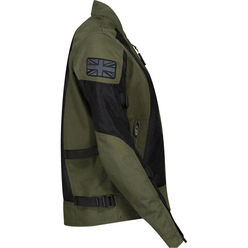 MotoGirl Jodie Summer Ladies Textile Jacket Khaki Green