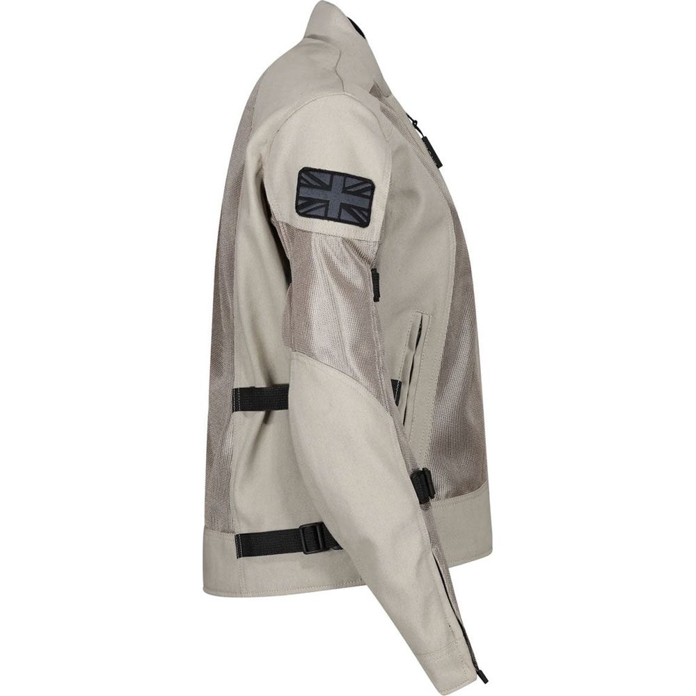 MotoGirl Jodie Summer Ladies Textile Jacket Natural