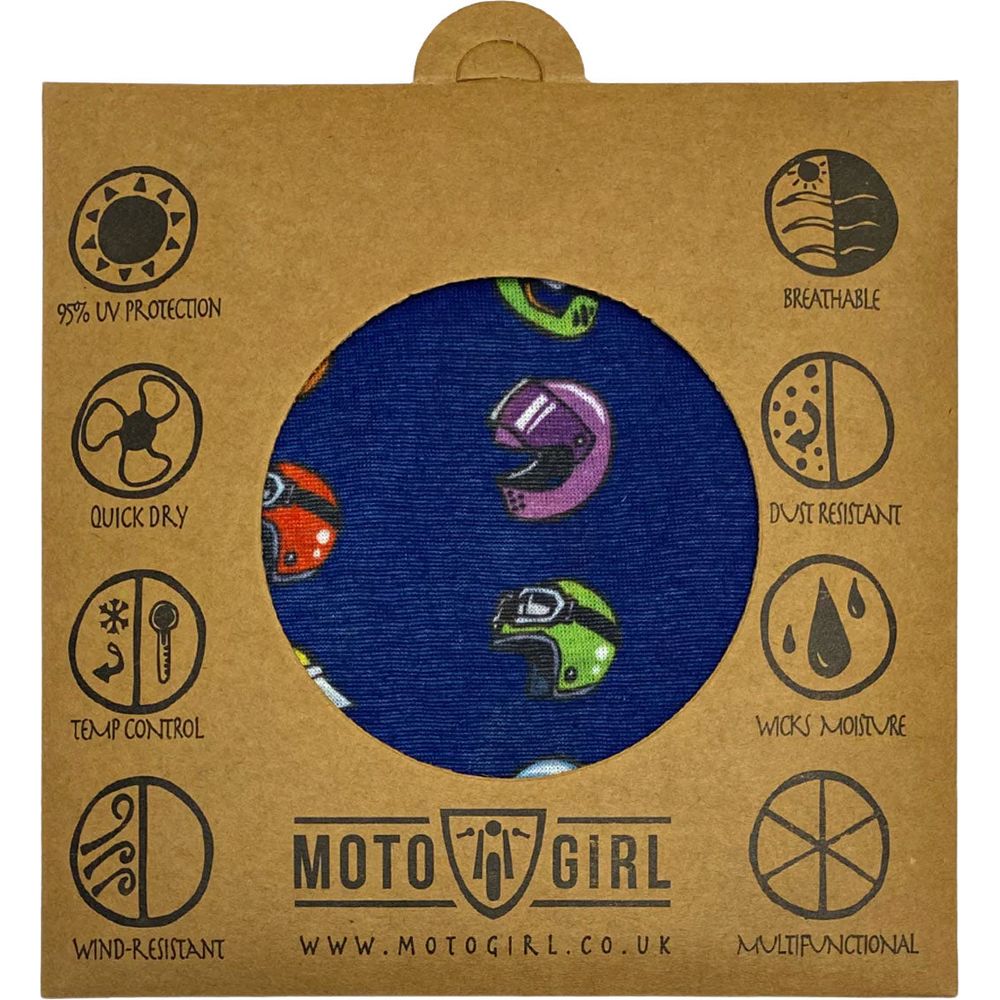 MotoGirl Ladies Helmets Bandana Blue