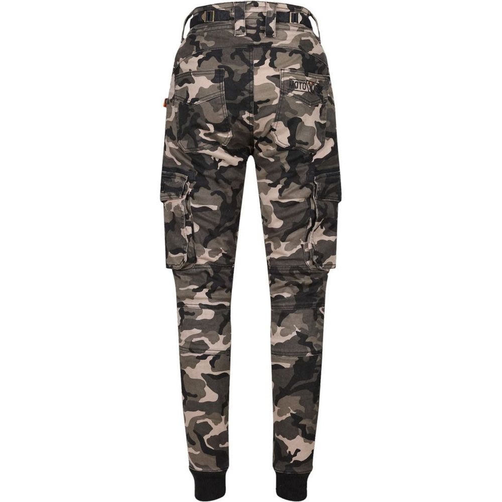 MotoGirl Lara Ladies Cargo Trouser Camo