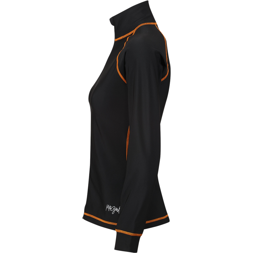 MotoGirl Mid-Layer Ladies Jacket Black / Orange