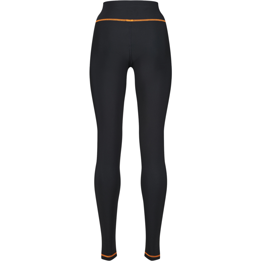 MotoGirl Mid-Layer Ladies Leggings Black / Orange