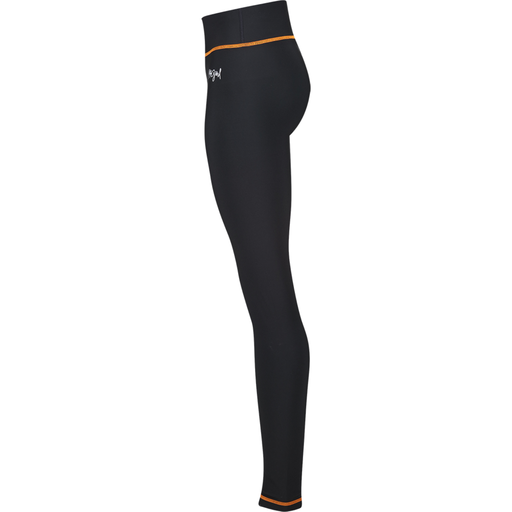 MotoGirl Mid-Layer Ladies Leggings Black / Orange