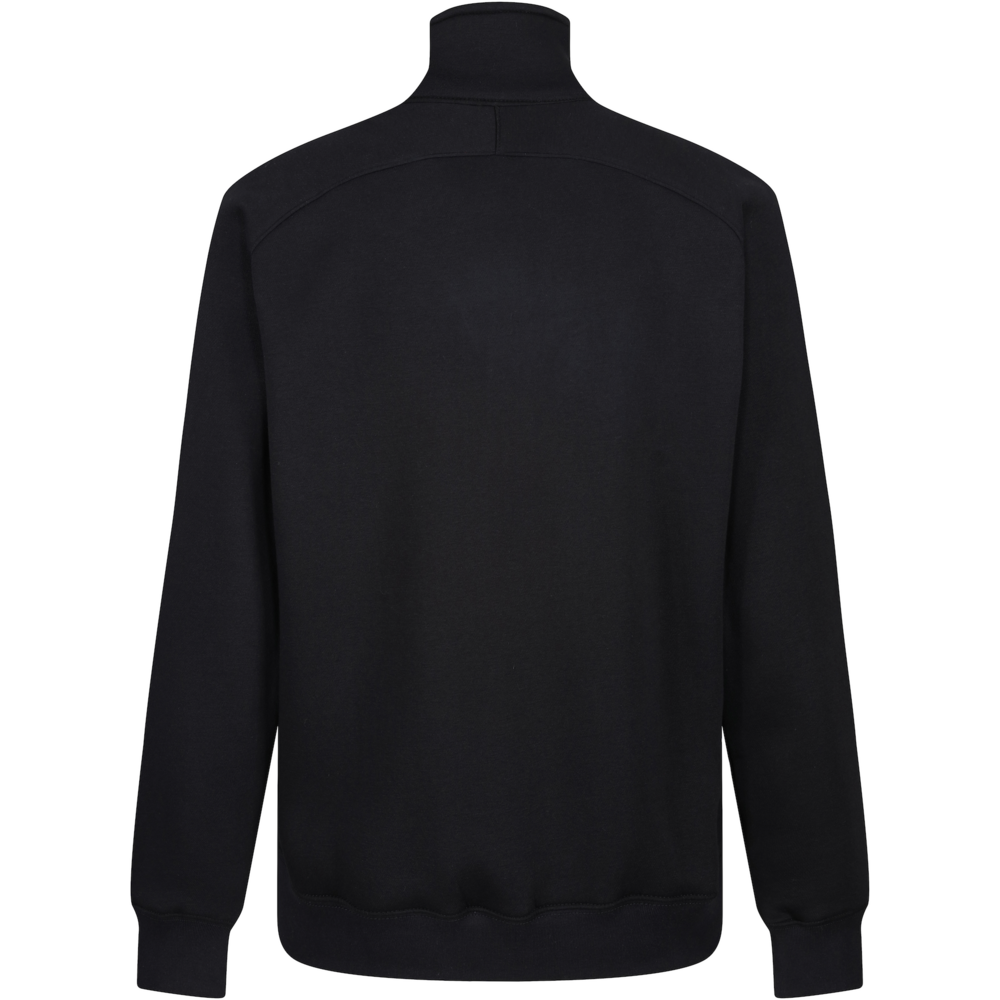 MotoGirl Snug Zippy Ladies Cotton Sweatshirt Black