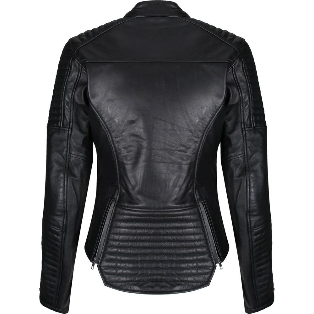 MotoGirl Valerie Ladies Leather Jacket Black