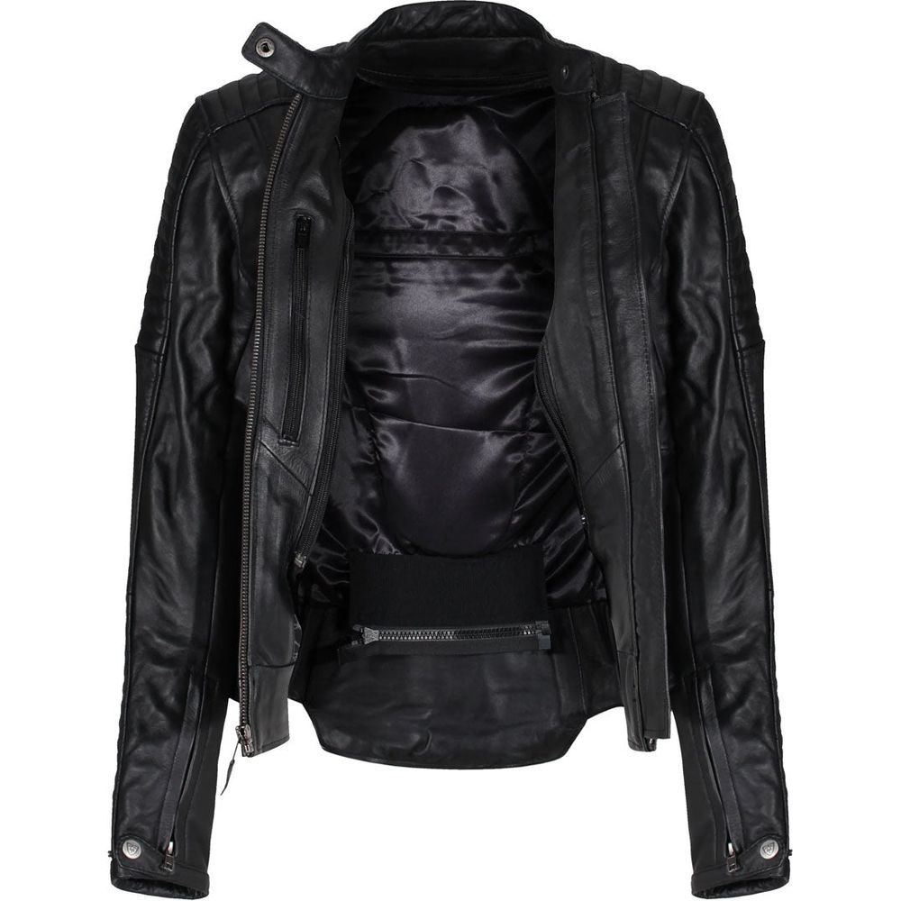 MotoGirl Valerie Ladies Leather Jacket Black