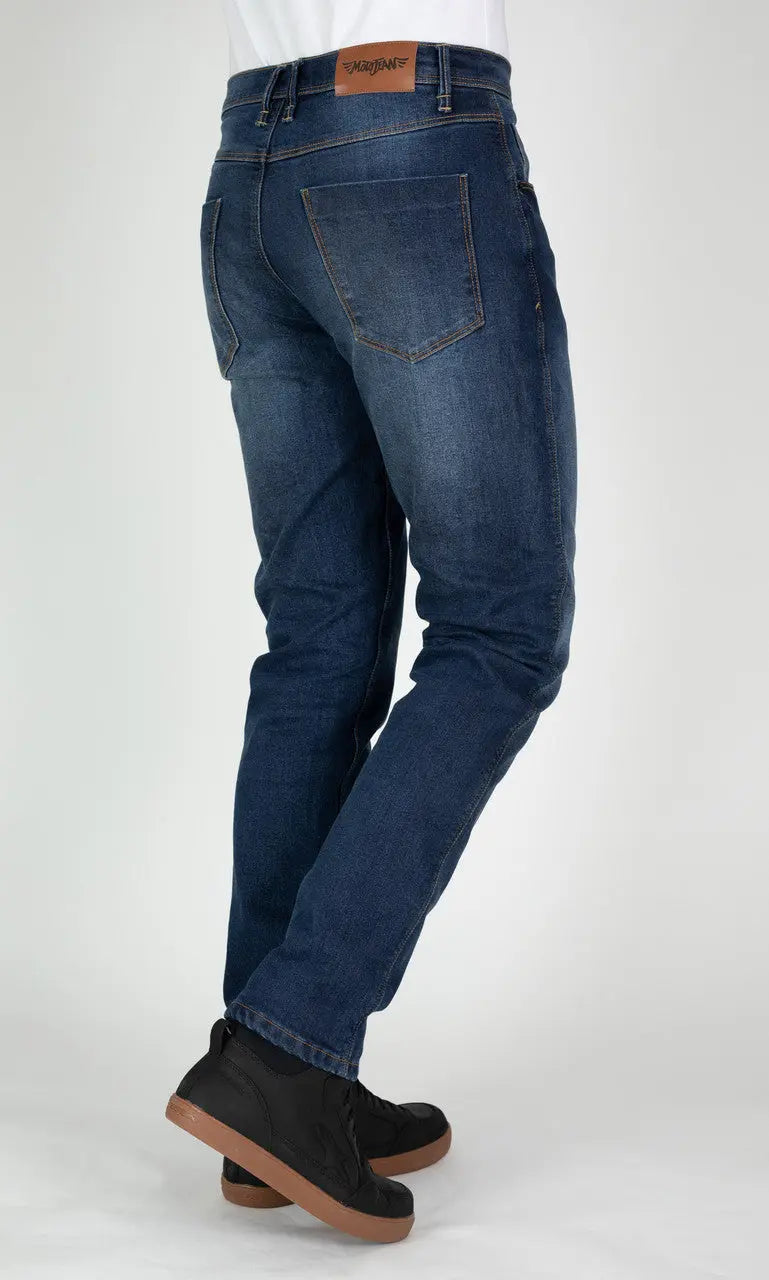 MotoJean Straight Fit Denim Jeans Blue - FREE UK Shipping, FREE 365 Day Returns | Moto Central