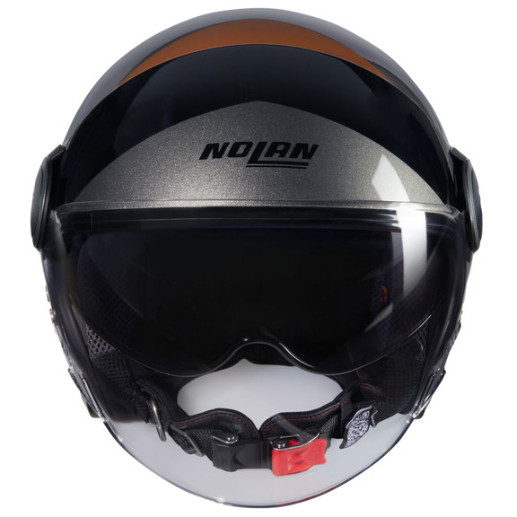 Nolan N21 Visor 06 Tangente Black / Orange / Grey FREE UK Delivery, FREE 365 Day Returns | Moto Central