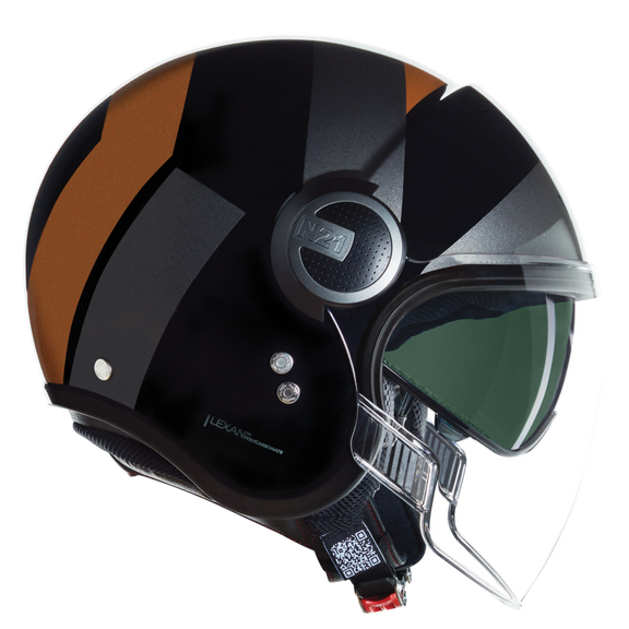 Nolan N21 Visor 06 Tangente Black / Orange / Grey FREE UK Delivery, FREE 365 Day Returns | Moto Central