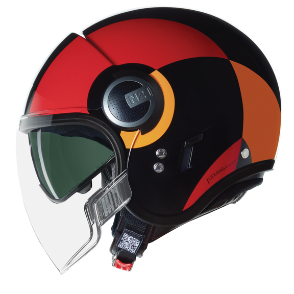 Nolan N21 Visor 06 Bicromo Red / Black FREE UK Delivery, FREE 365 Day Returns | Moto Central