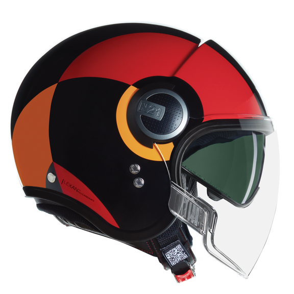 Nolan N21 Visor 06 Bicromo Red / Black FREE UK Delivery, FREE 365 Day Returns | Moto Central