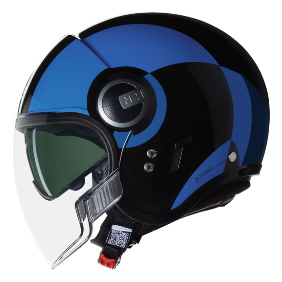 Nolan N21 Visor 06 Bicromo Blue / Black FREE UK Delivery, FREE 365 Day Returns | Moto Central