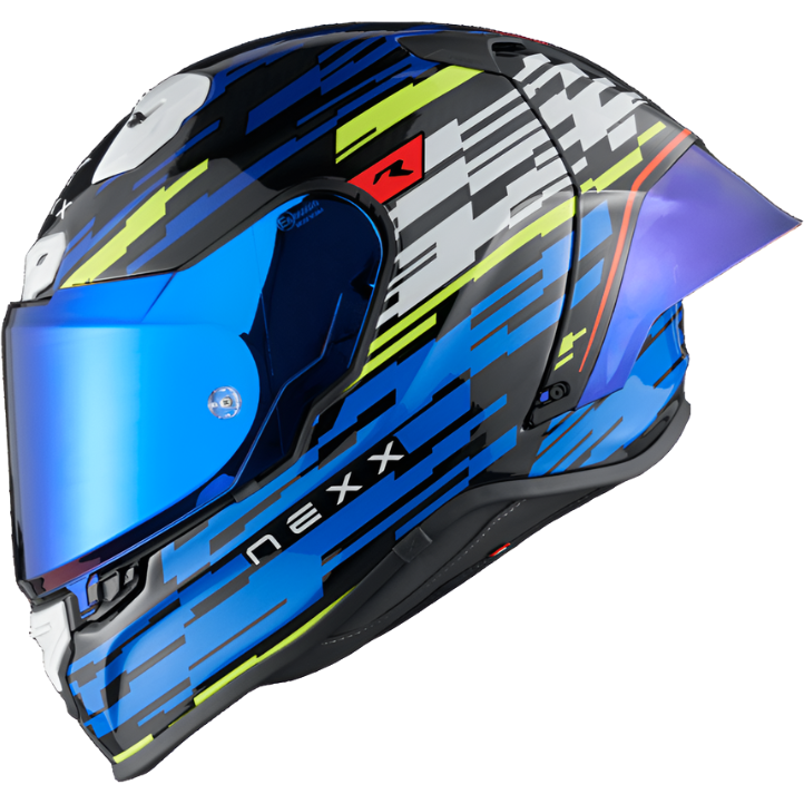 Nexx X.R3R Glitch Racer Blue / Neon