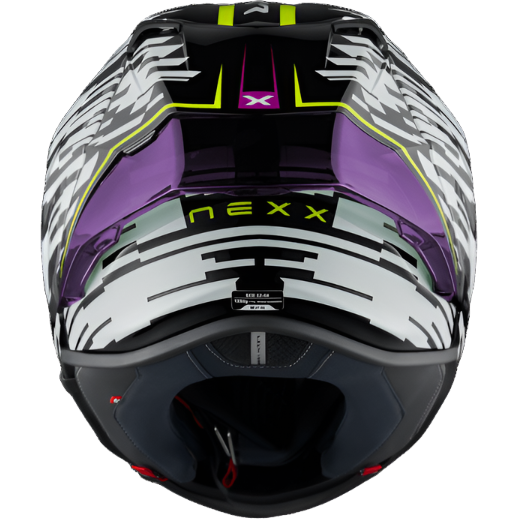 Nexx X.R3R Glitch Racer White / Neon