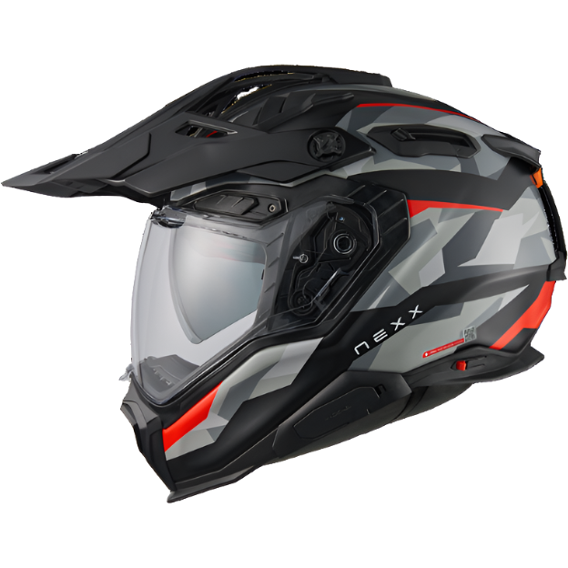 Nexx X.WED3 Trailmania Adventure Matt Grey / Red