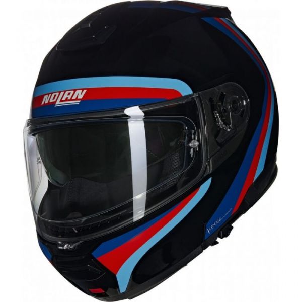 Nolan N100-6 Assoluto Modular Flip-Up Helmet Black/Blue/Red FREE P&P