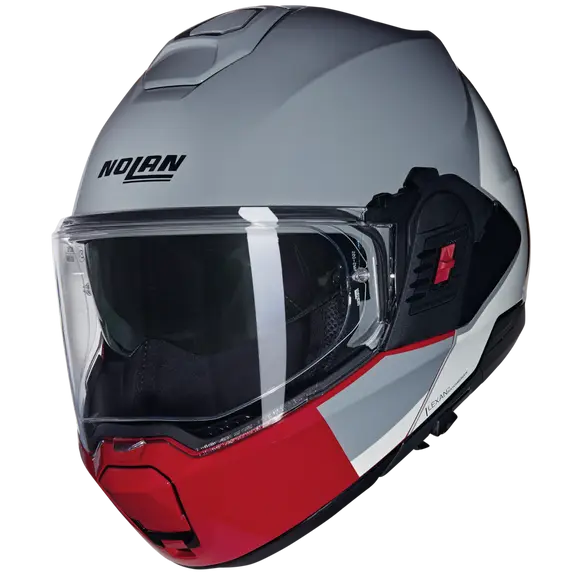 Nolan N120-1 Grafo Modular Grey / White / Red