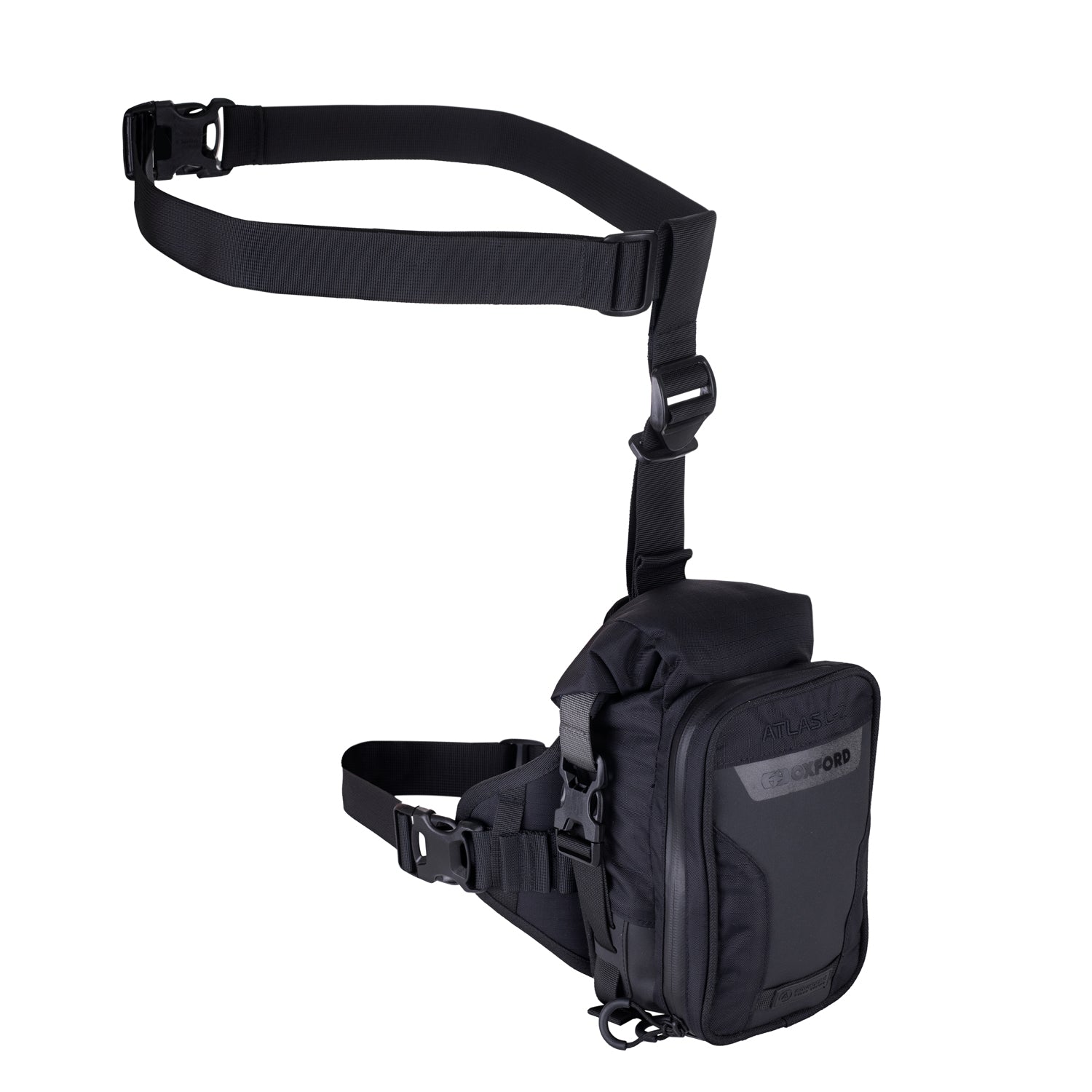 Oxford Atlas L-2 Advanced Leg Pack Black - FREE UK Shipping, FREE 365 Day Returns | Moto Central