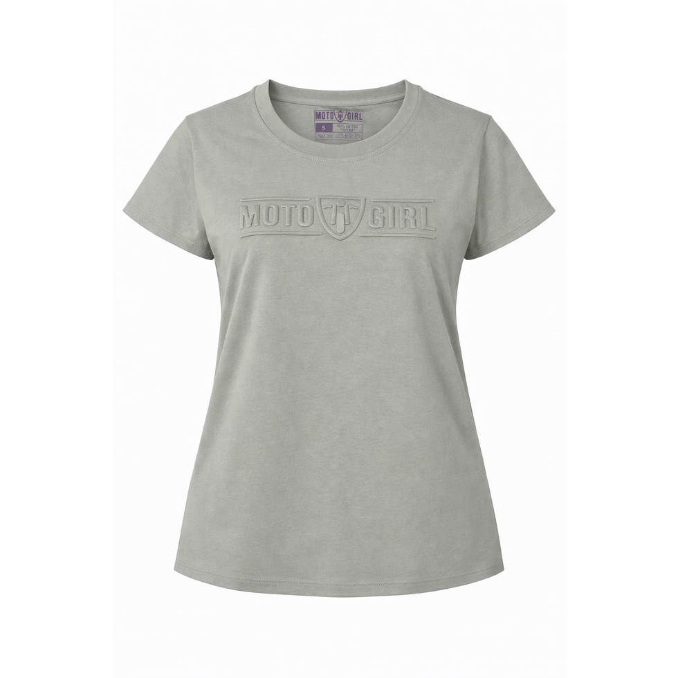 MotoGirl 3D Ladies T-Shirt Sand FREE UK Delivery, FREE 365 Day Returns | Moto Central