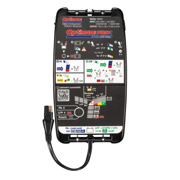 OptiMate PRO-1 Duo Battery Charger FREE UK Delivery, FREE 365 Day Returns | Moto Central