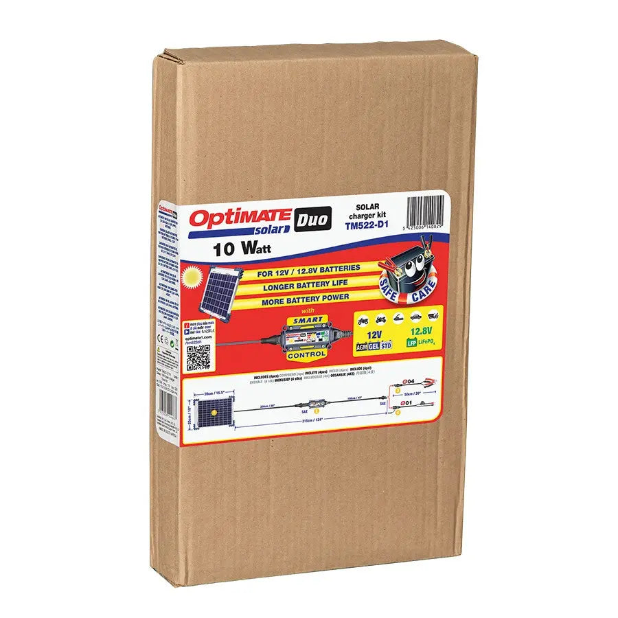 OptiMate Solar Duo 10W Battery Charger / Optimiser FREE UK Delivery, FREE 365 Day Returns | Moto Central