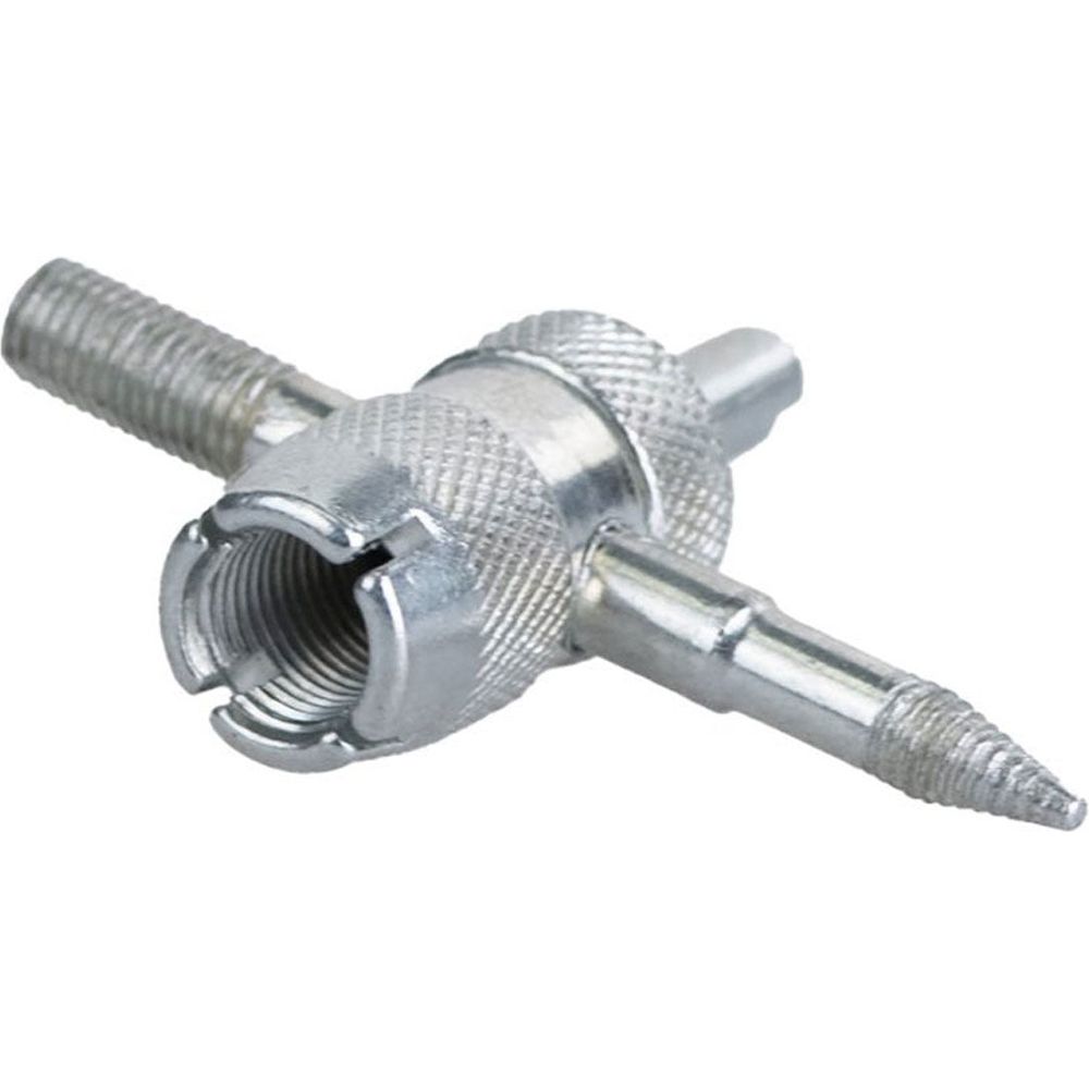 Oxford 4 in 1 Valve Extractor & Tyre Tool Silver - 47.5 x 33 x 12.5mm