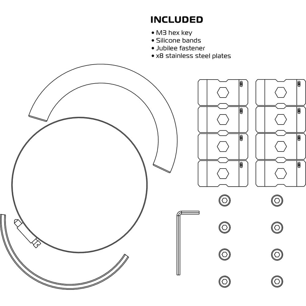 Oxford Adjustable Exhaust Protector Silver