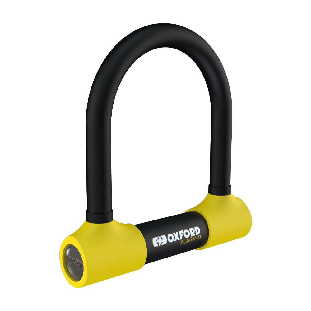Oxford Alarm-D Security Disc Lock Black / Yellow - 200mm x 196mm x 16mm