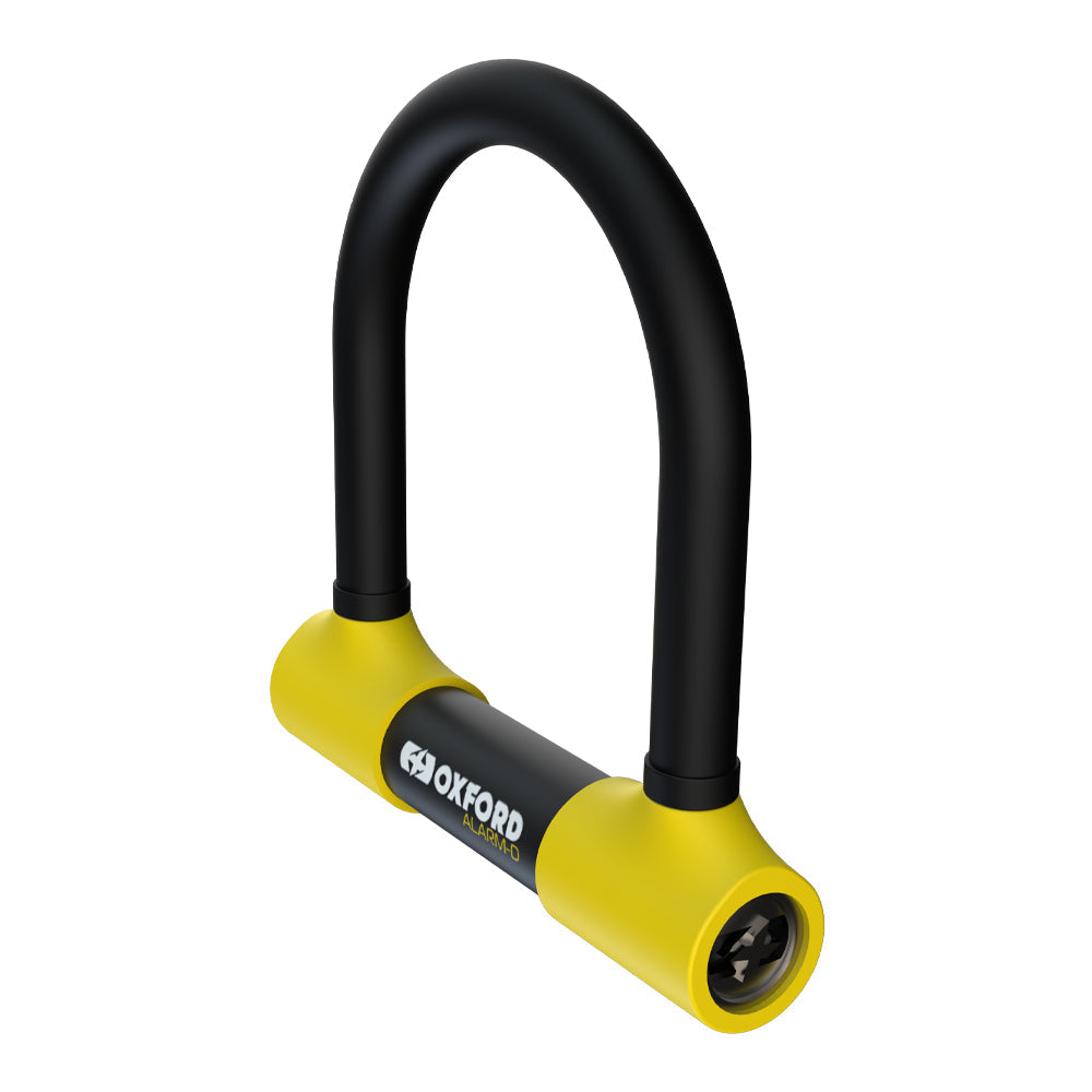 Oxford Alarm-D Security Disc Lock Black / Yellow - 200mm x 196mm x 16mm