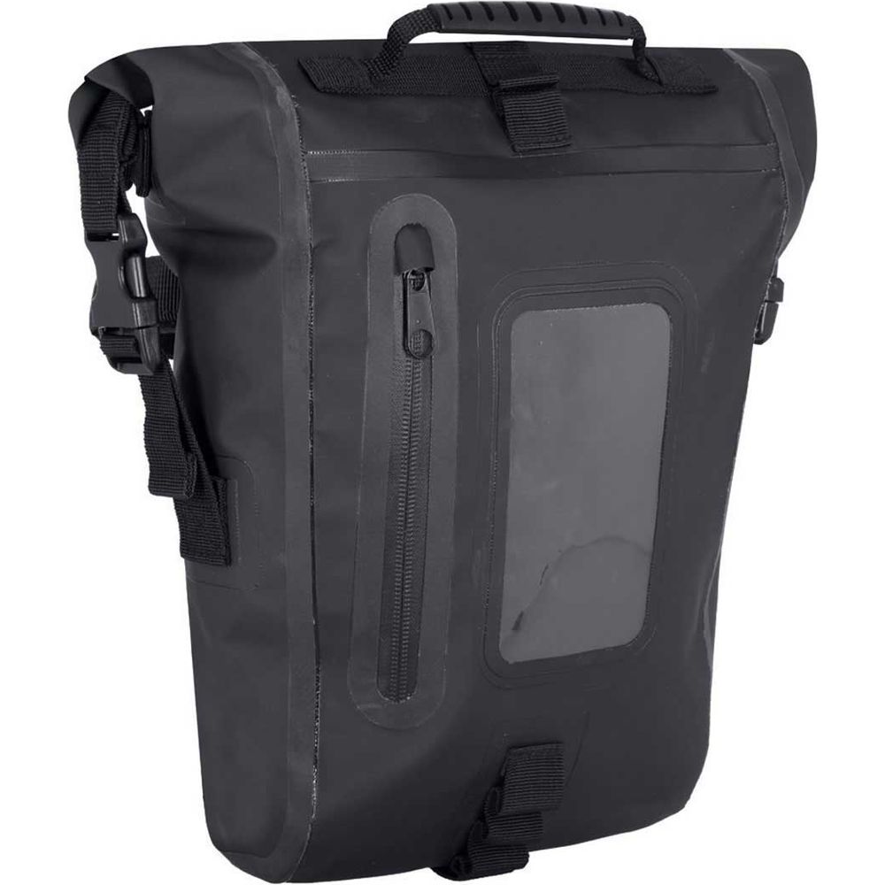 Oxford Aqua M8 Tank Bag Black - 8 Litres front three-quarter view