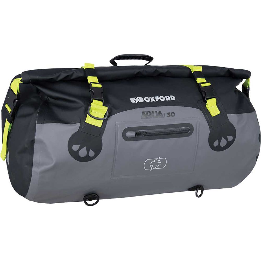 Oxford Aqua T30 Roll Bag Black / Grey / Fluo Yellow - 30 Litres