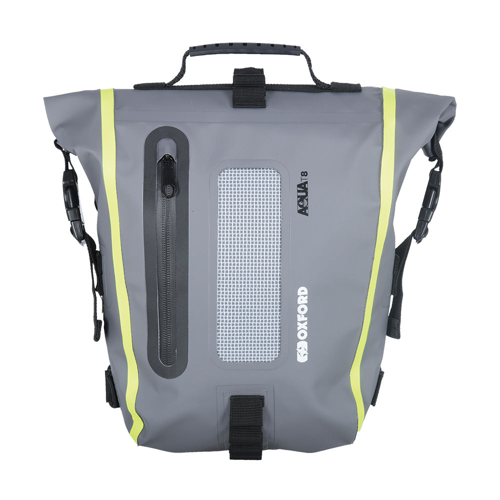 Oxford Aqua T8 Tail Bag Black / Grey / Fluo Yellow - 8 Litres
