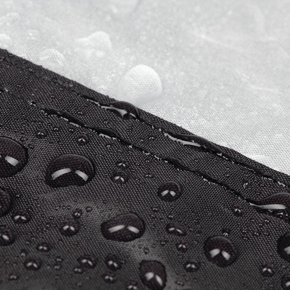 Oxford Aquatex Top Box Black / Silver - lock eyelet detail