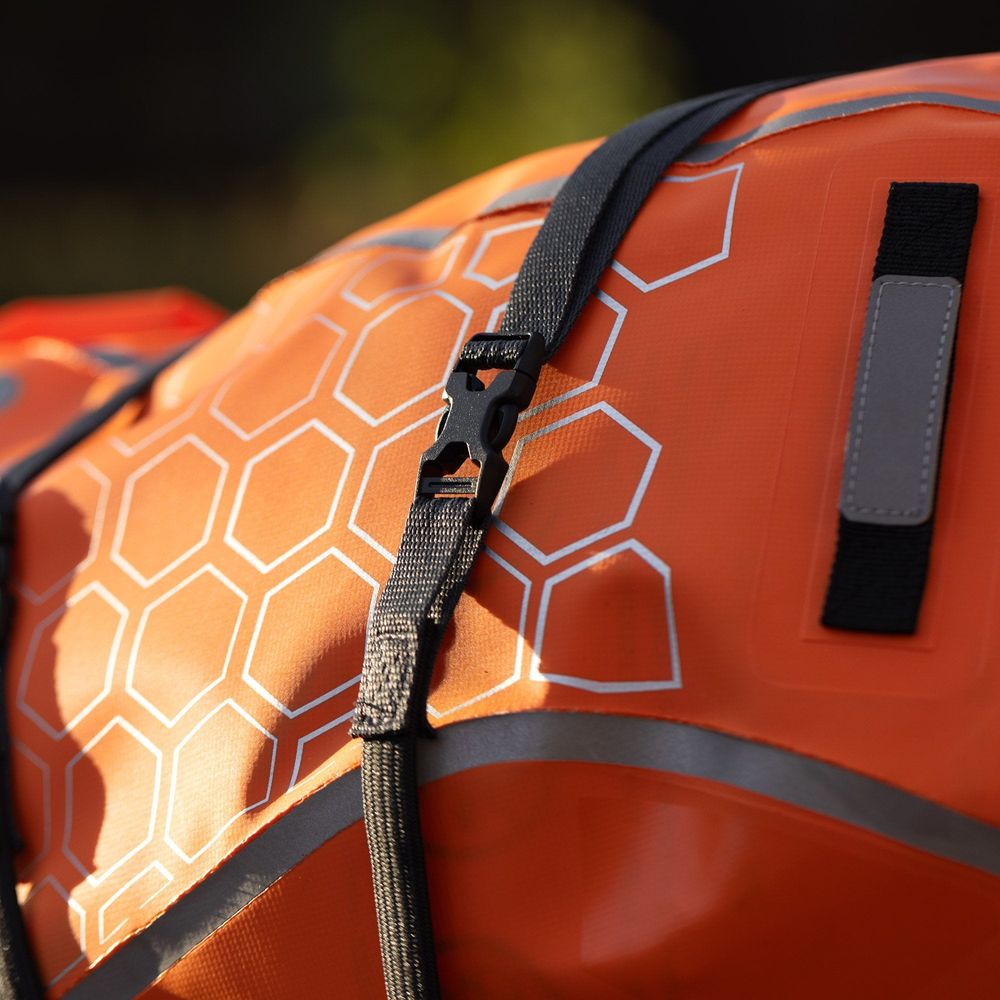 Oxford Atlas B Clip Straps Pair Asphalt - 17mm x 1.2m