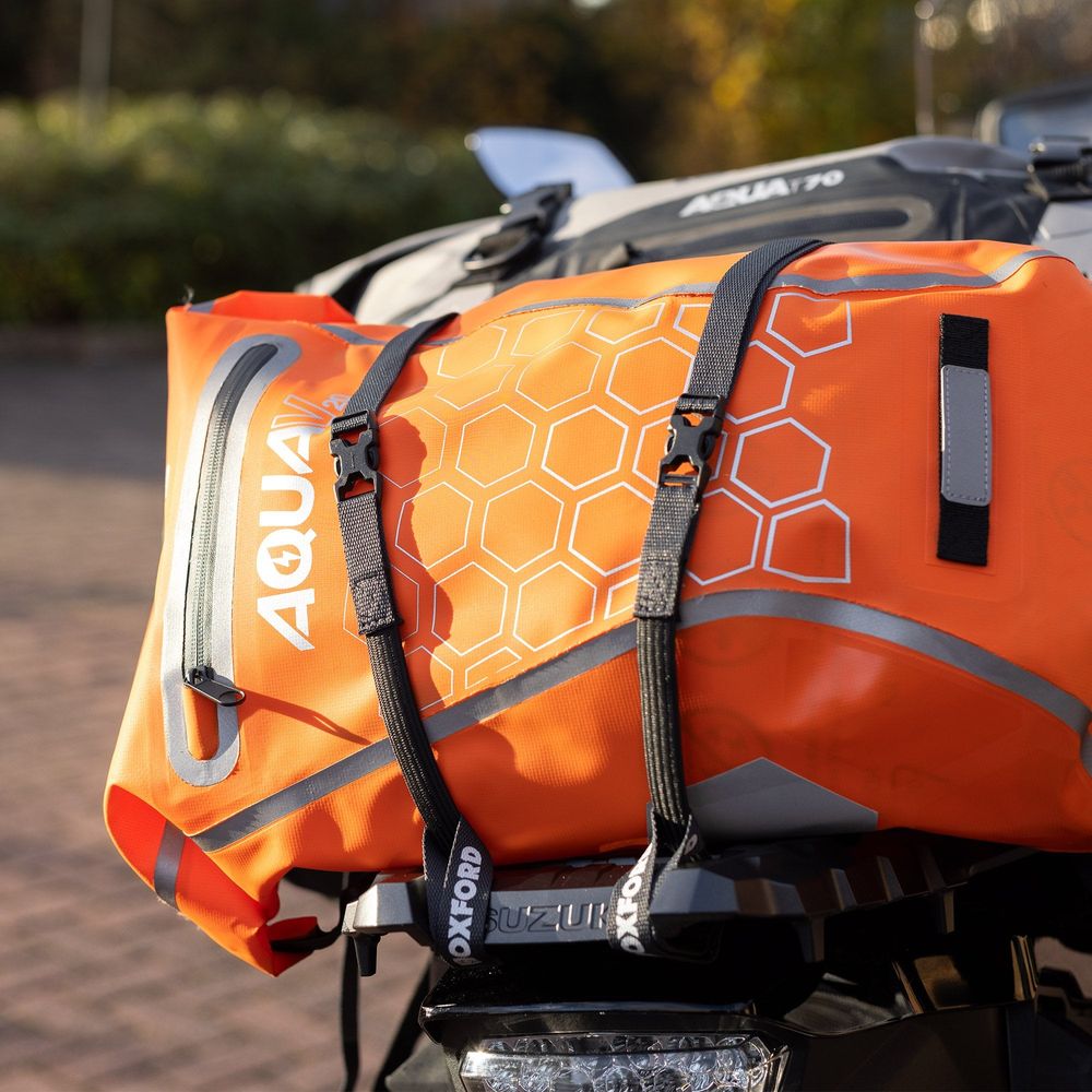 Oxford Atlas B Clip Straps Pair Asphalt - 17mm x 2.0m