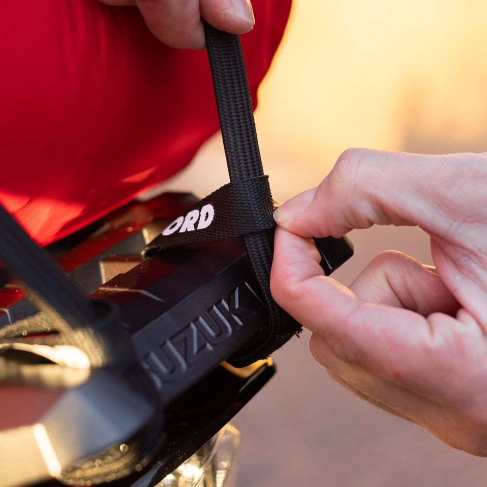 Oxford Atlas G Hook Straps Pair Black - 17mm x 2.0m