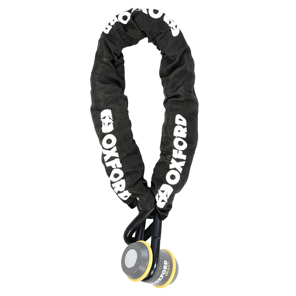 Oxford Beast Chain For Motorcycle Lock - 22 mm x 2.0 m, full-length chain view