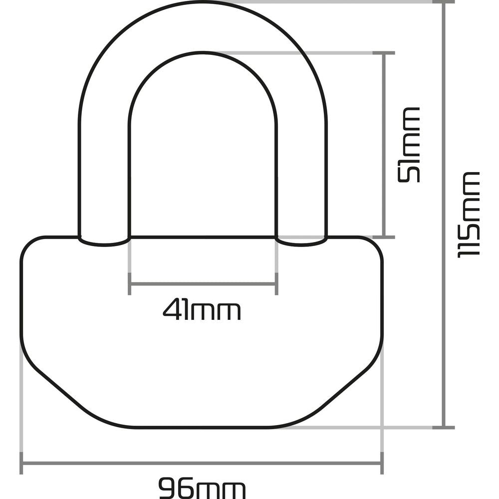 Oxford Big Boss Disc Lock 16mm Shackle