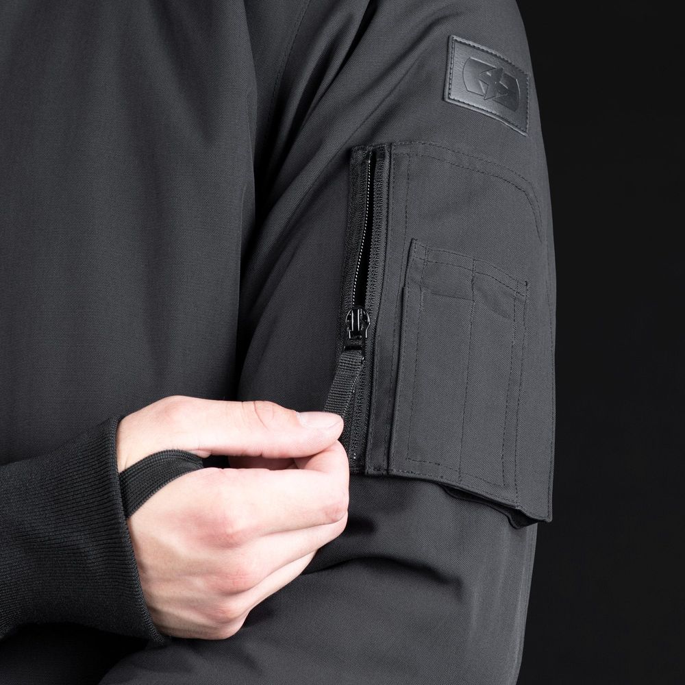 Oxford Bomber Dry2Dry Textile Jacket Black