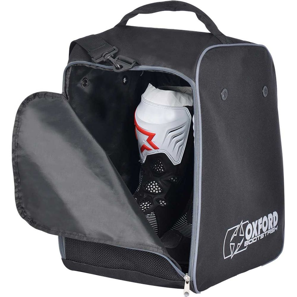 Oxford Bootstash Deluxe Padded Boots Bag Black, boots bag holding riding gloves