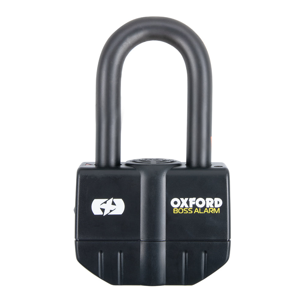 Oxford Boss Alarm Padlock / Disc Lock Black - 16mm