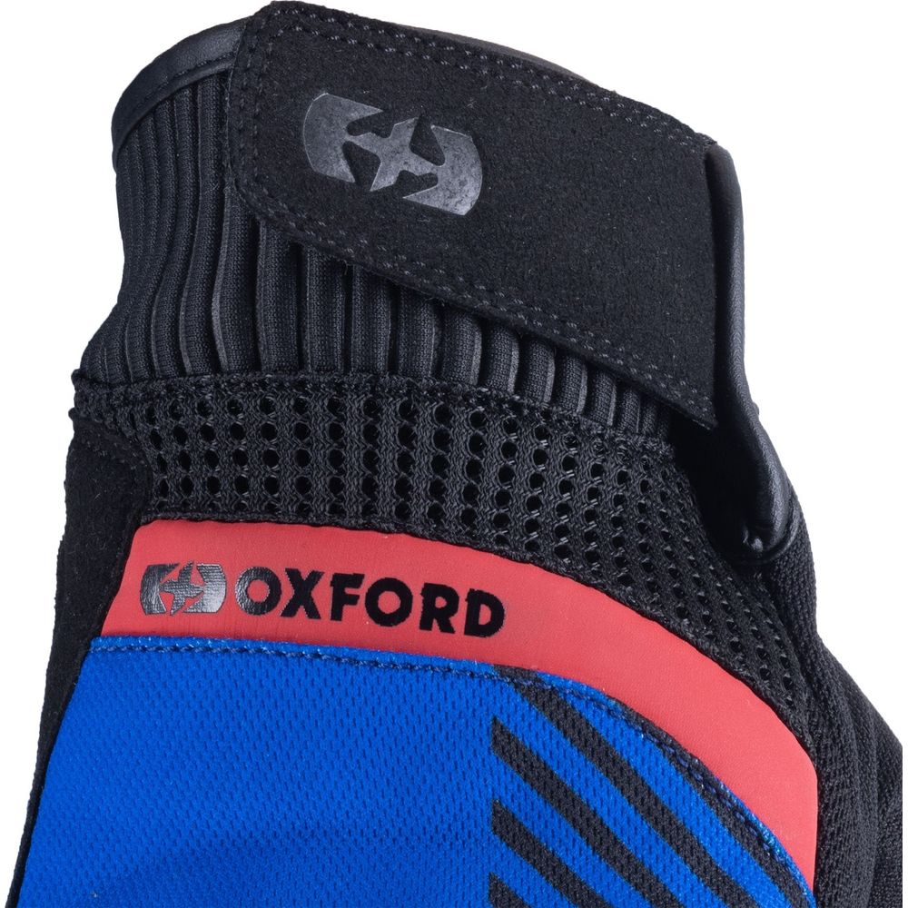 Oxford Byron Textile Gloves Blue / Red