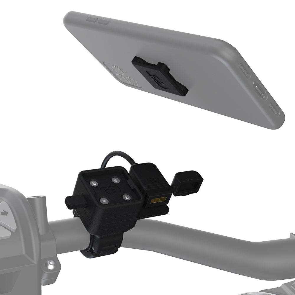 Oxford CLIQR USB Handlebar Mount Kit Black