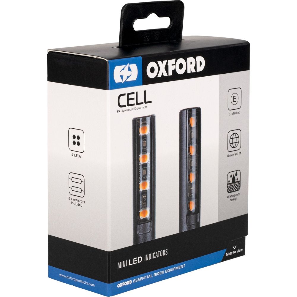 Oxford Cell Indicators Black With 2 Resistors