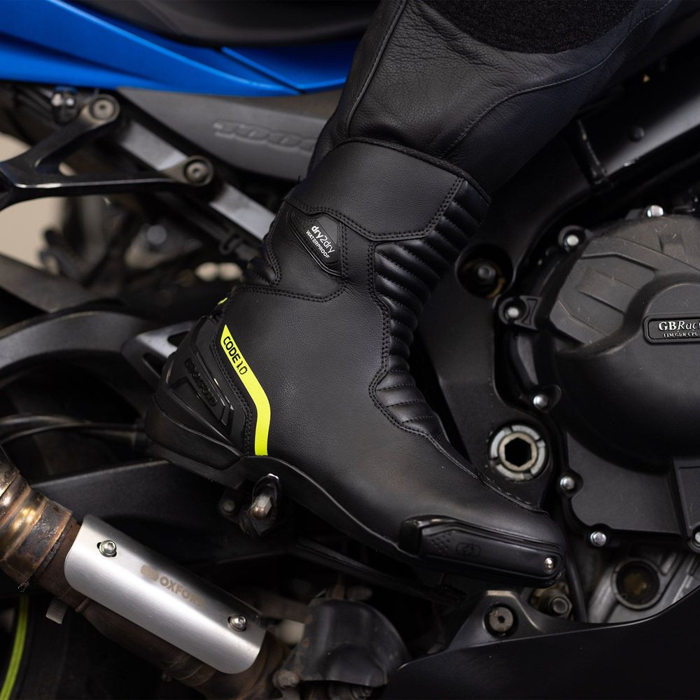 Oxford Code 1.0 Mid Dry2Dry Boots Black / Fluo Yellow