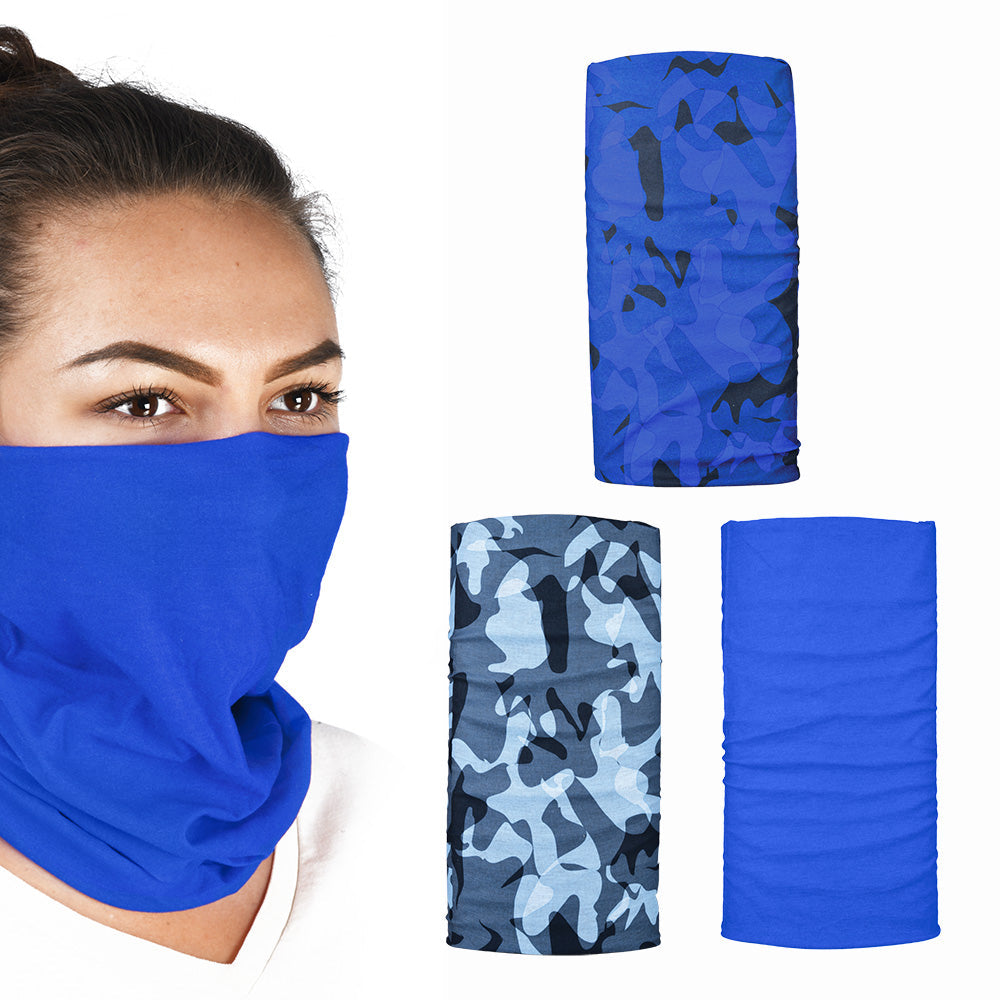 Oxford Comfy Multifunctional Head & Neckwear Havoc Blue - Pack Of 3