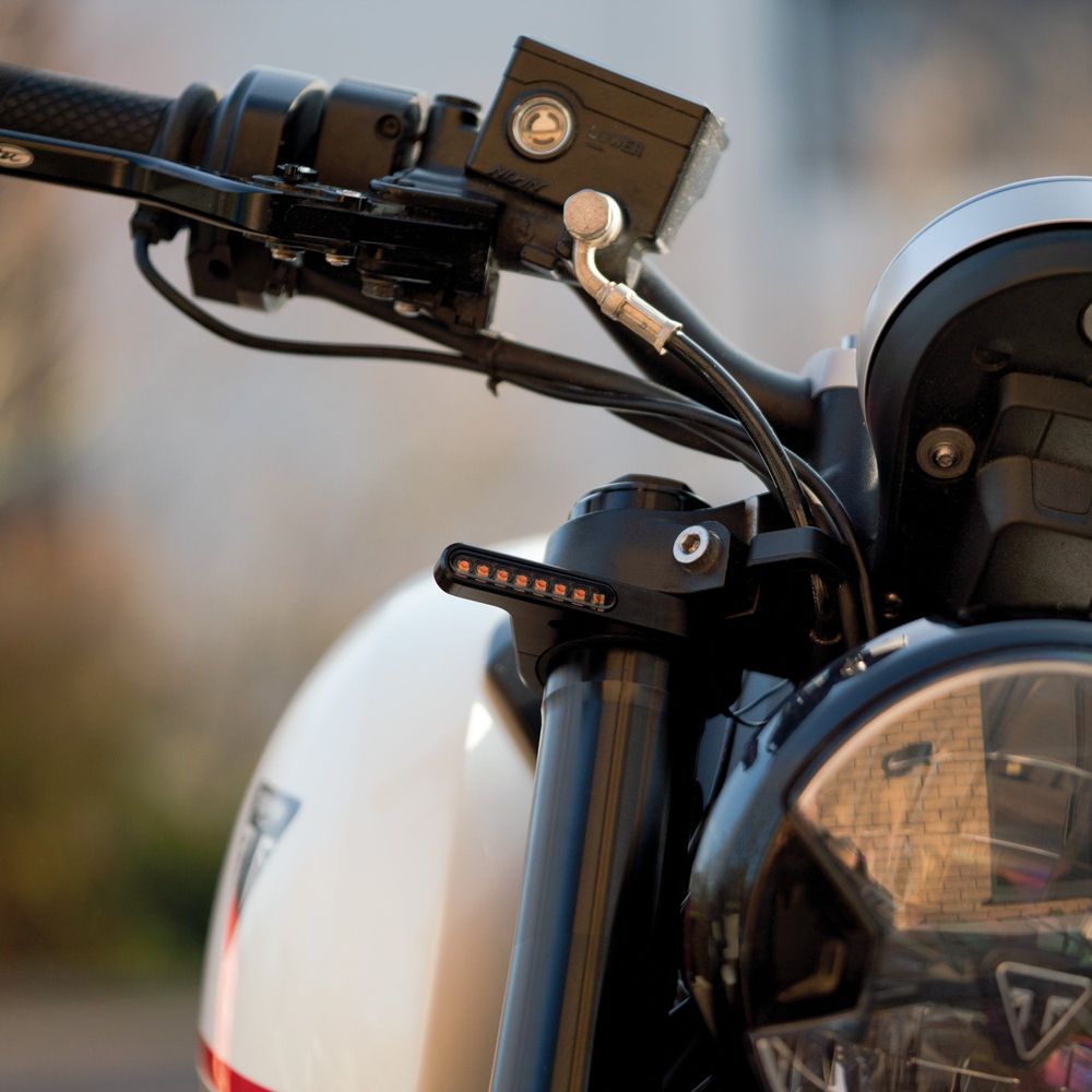 Oxford Darkturner Sequential Fork Mounted Indicators Black