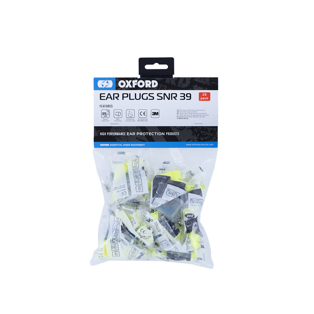 Oxford Ear Plugs SNR39 - Pairs Of 25