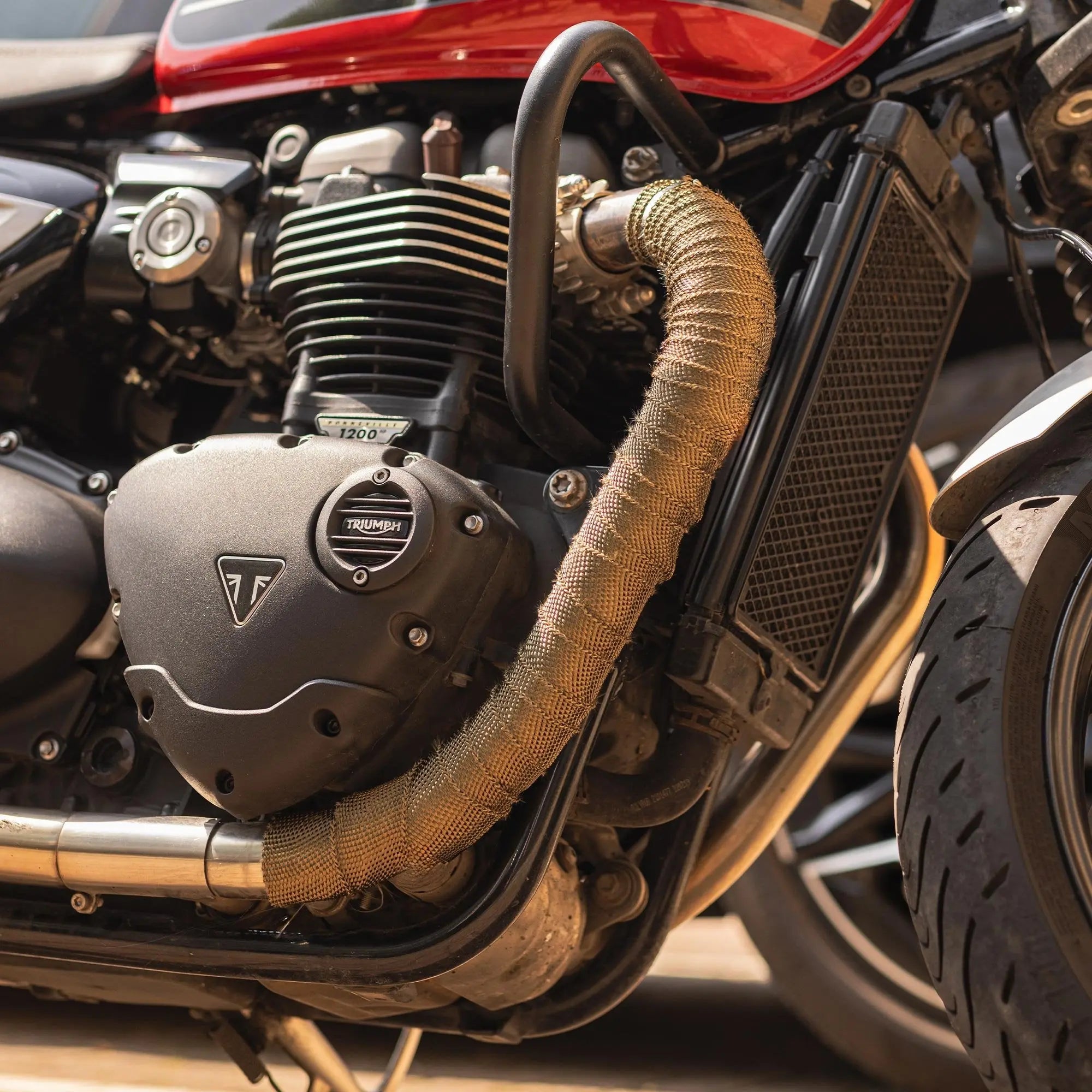 Oxford Exhaust Wrap Titanium - FREE UK Shipping, FREE 365 Day Returns | Moto Central